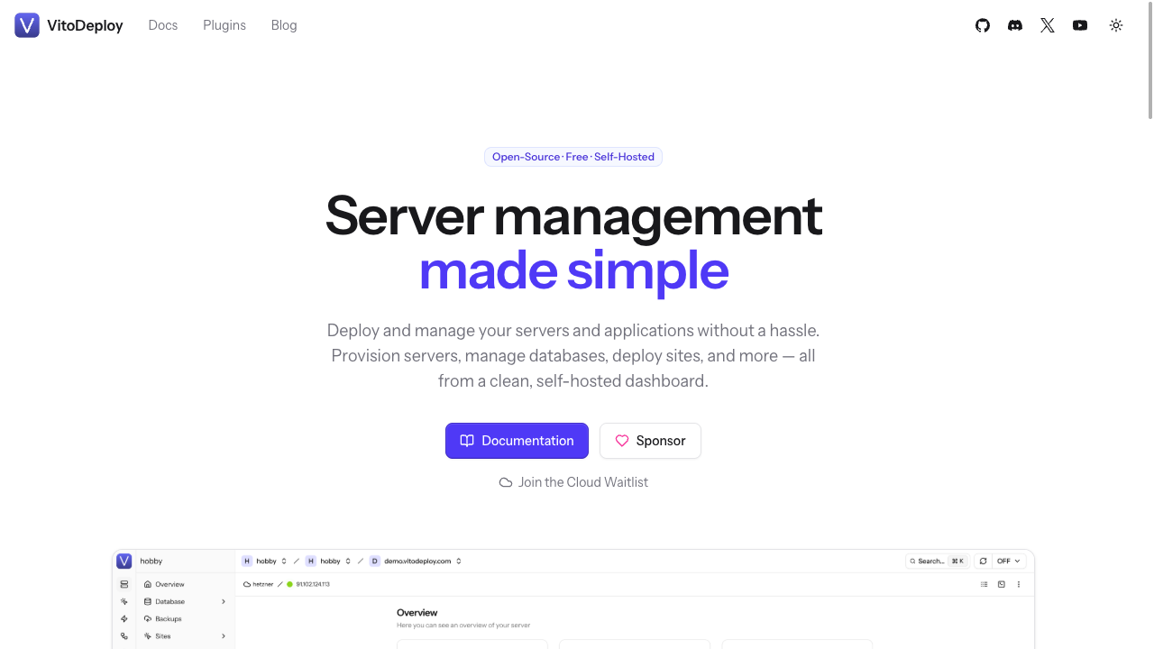 Screenshot of VitoDeploy